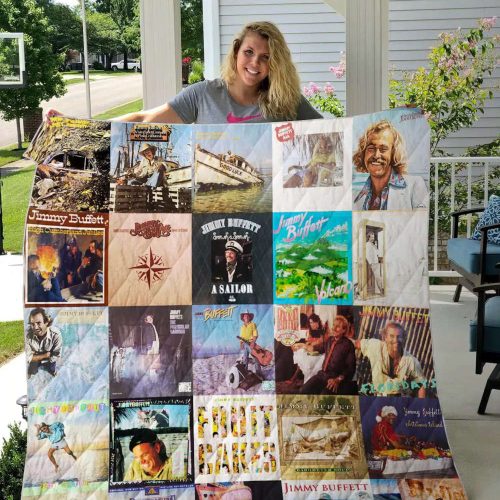 Jimmy Buffett 4 Quilt Blanket For Fans Home Decor Gift