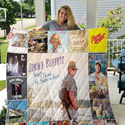 Jimmy Buffett 5 Quilt Blanket For Fans Home Decor Gift