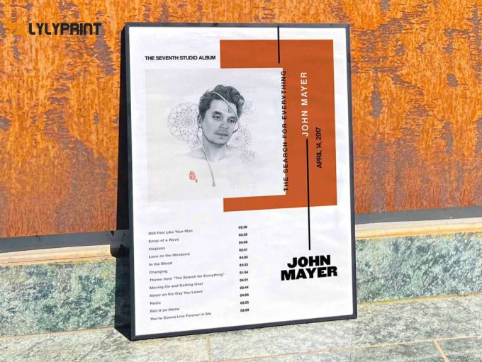 John Mayer “The Search of Everything” Album Cover Poster #3