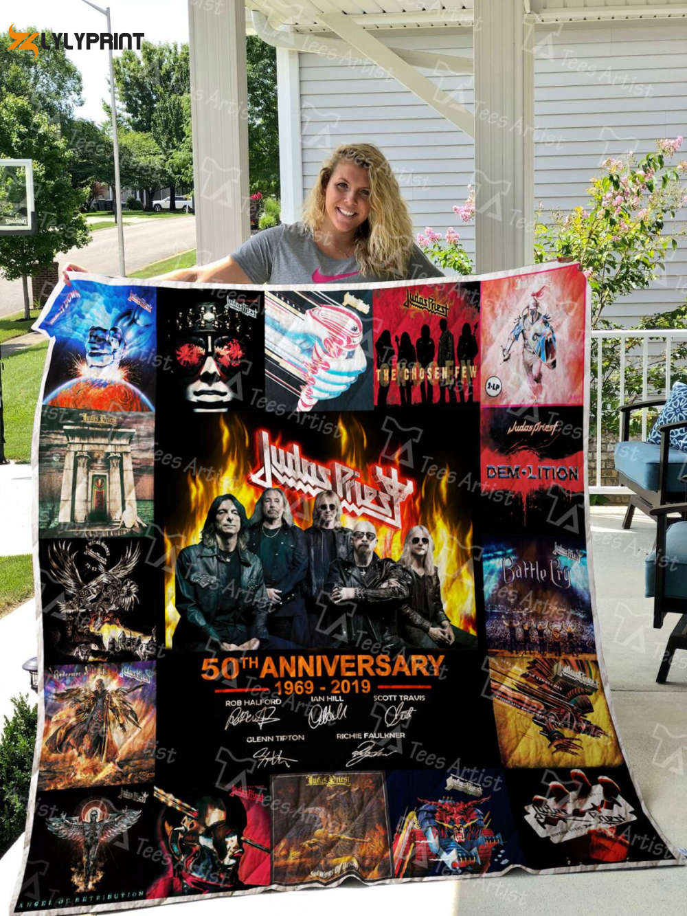Judas Priest 3D Customized Quilt Blanket Gift For Home Decor Judas Priest 3D Customized Quilt Blanket Gift For Home Decor