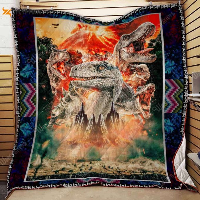 Jurassic 3D Customized Quilt Blanket For Fans Home Decor Gift