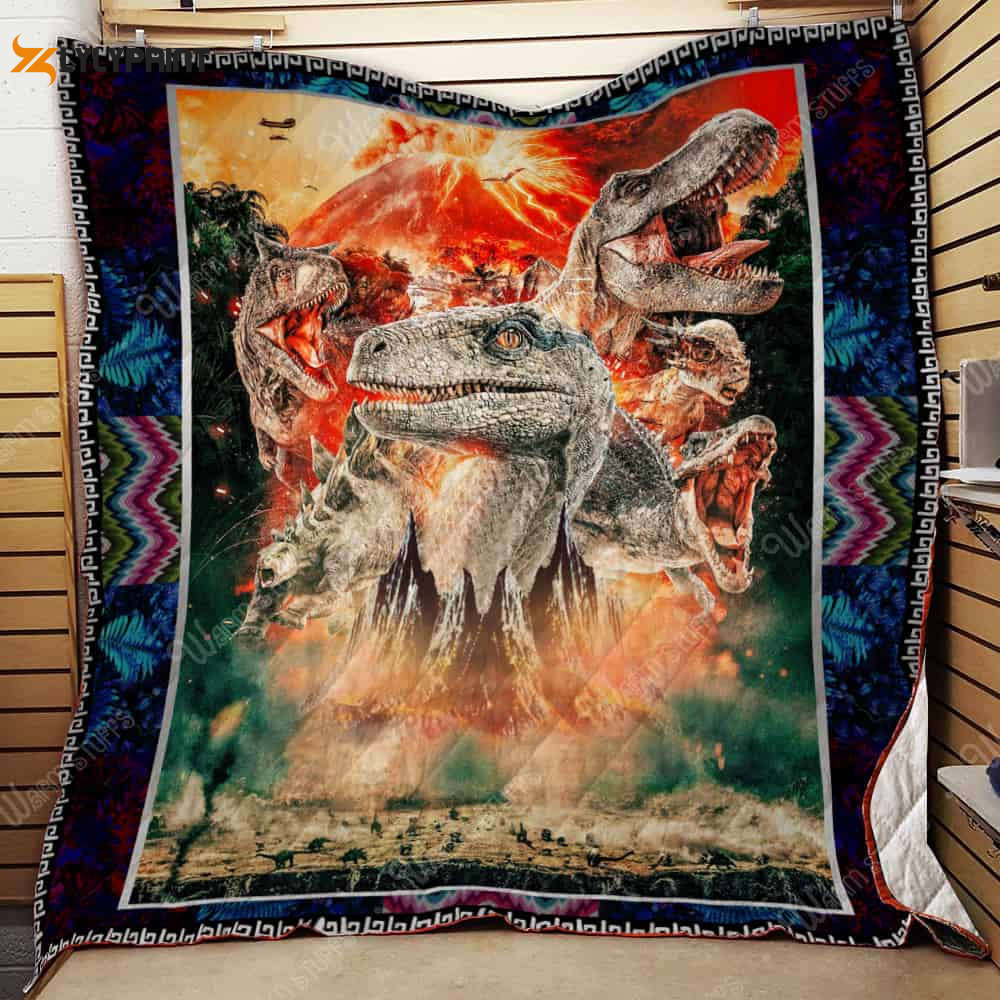 Jurassic 3D Customized Quilt Blanket For Fans Home Decor Gift Jurassic 3D Customized Quilt Blanket For Fans Home Decor Gift