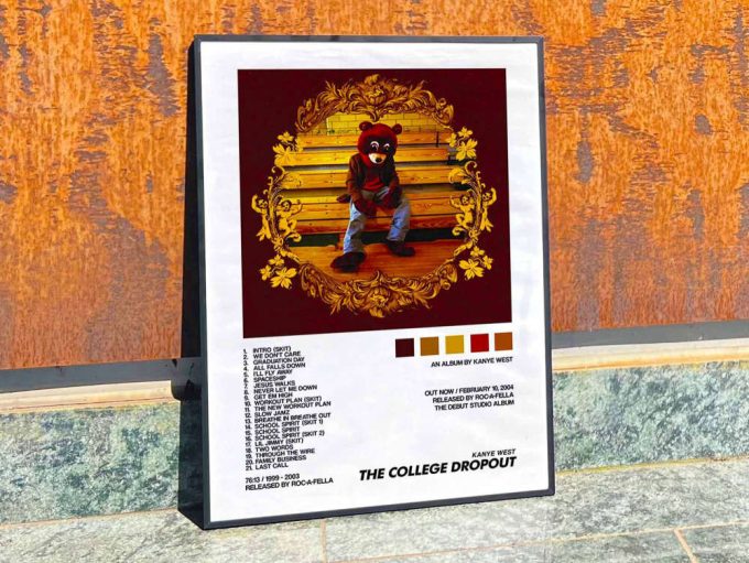 Kanye West “The College Dropout” Album Cover Poster