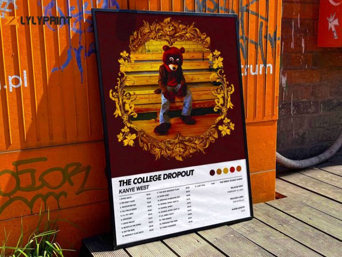 Kanye West “The College Dropout” Album Cover Poster