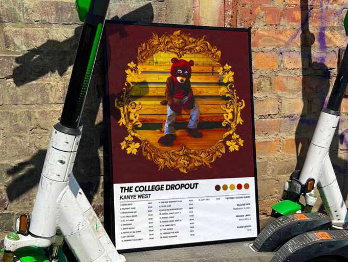 Kanye West “The College Dropout” Album Cover Poster
