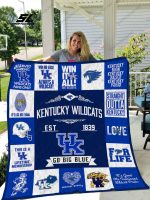 Kentucky Wildcats Quilt Blanket For Fans Home Decor Gift