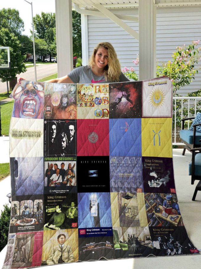King Crimson Quilt Blanket For Fans Home Decor Gift w