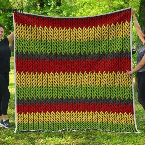 Knitted Style Reggae 3D Customized Quilt