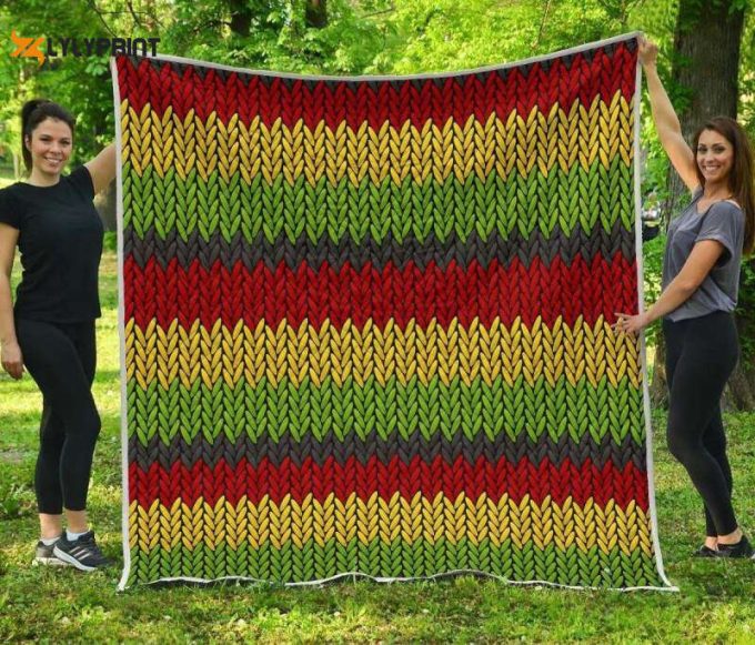 Knitted Style Reggae 3D Customized Quilt