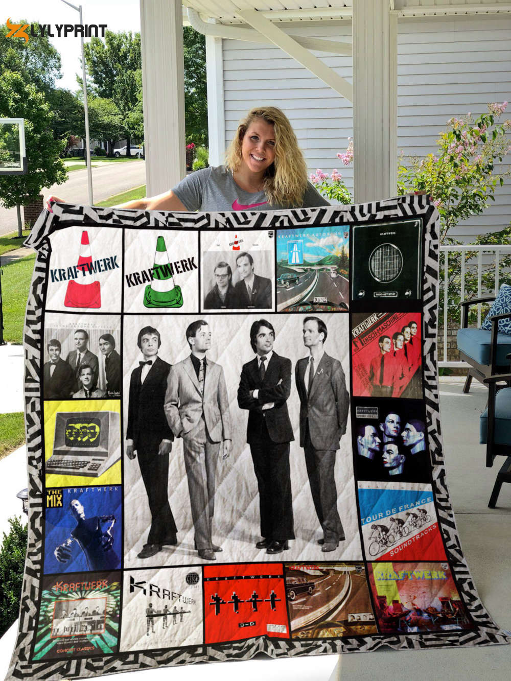 Kraftwerk Quilt Blanket For Fans Home Decor Gift Kraftwerk Quilt Blanket For Fans Home Decor Gift