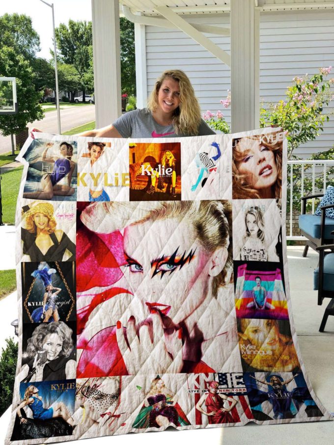 Kylie Minogue Quilt Blanket For Fans Home Decor Gift
