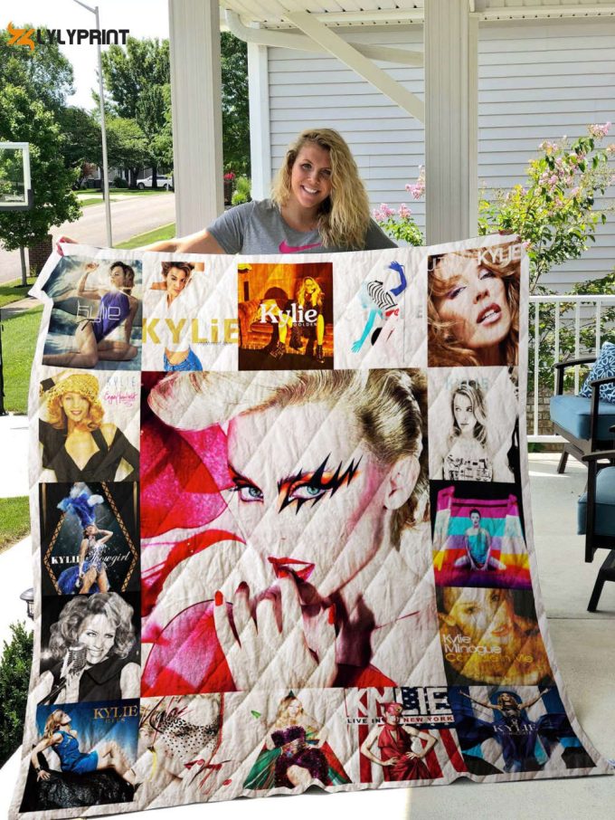 Kylie Minogue Quilt Blanket For Fans Home Decor Gift