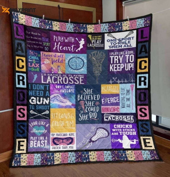 Lacrosse I Dont Need A Gun 3D Customized Quilt