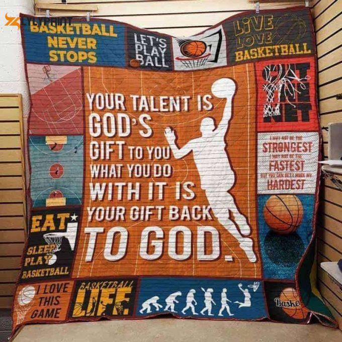Let Play Basketball 3D Customized Quilt