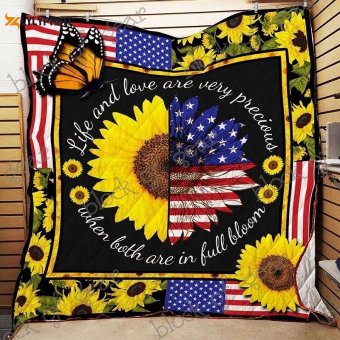 Like A Sunflower 3D Customized Quilt