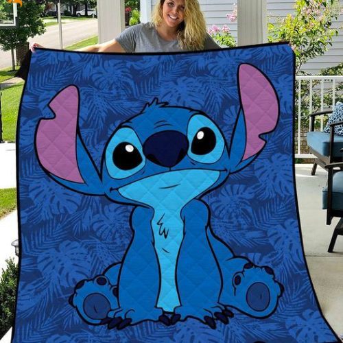 Lilo & Stitch Quilt Blanket For Fans Home Decor Gift