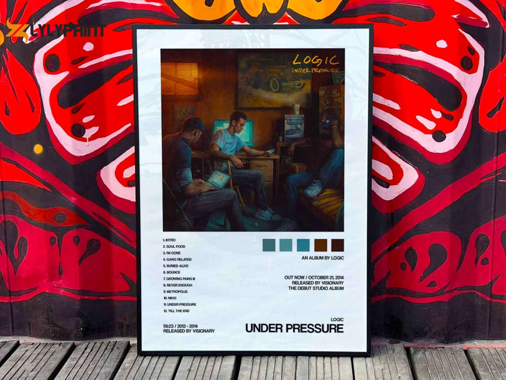 Logic “Under Pressure” Album Cover Poster Logic “Under Pressure” Album Cover Poster