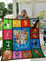 Looney Tunes Quilt Blanket For Fans Home Decor Gift