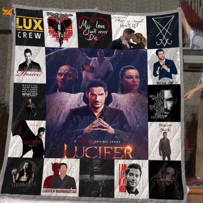 Lucifer 3D Customized Quilt Blanket