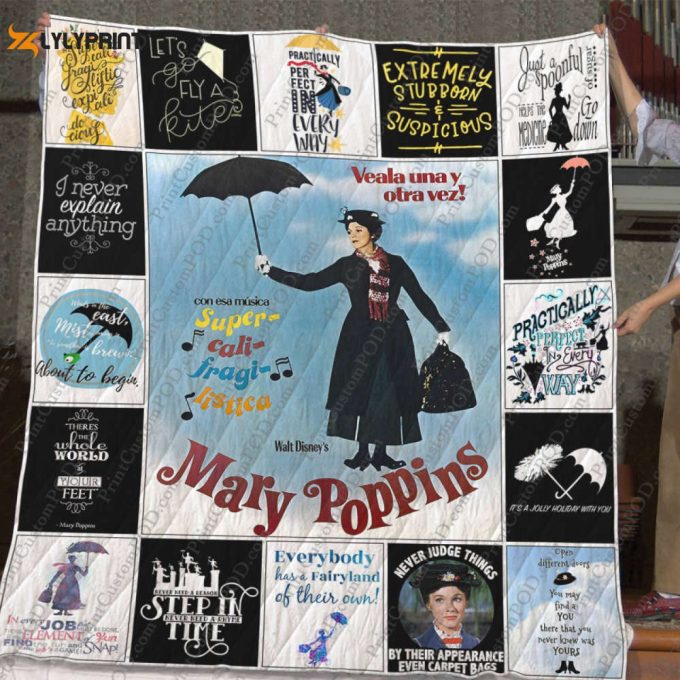 Mary Poppins 3D Customized Quilt Blanket For Fans Home Decor Gift