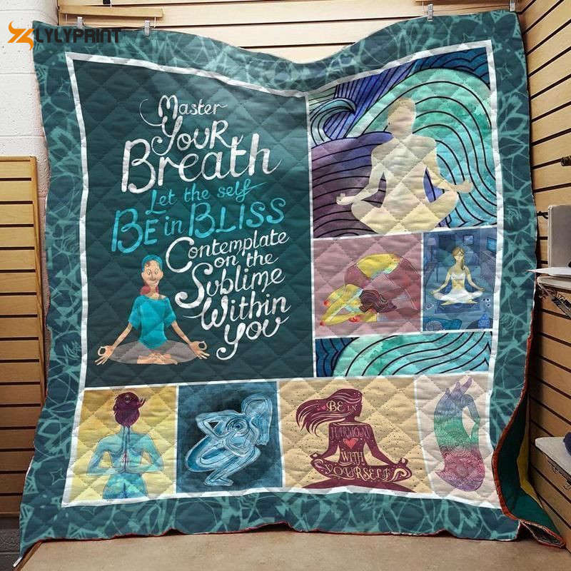 Matter Your Breath Yoga 3D Customized Quilt Matter Your Breath Yoga 3D Customized Quilt