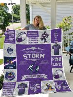 Melbourne Storm 2 Quilt Blanket For Fans Home Decor Gift