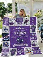 Melbourne Storm 2 Quilt Blanket For Fans Home Decor Gift