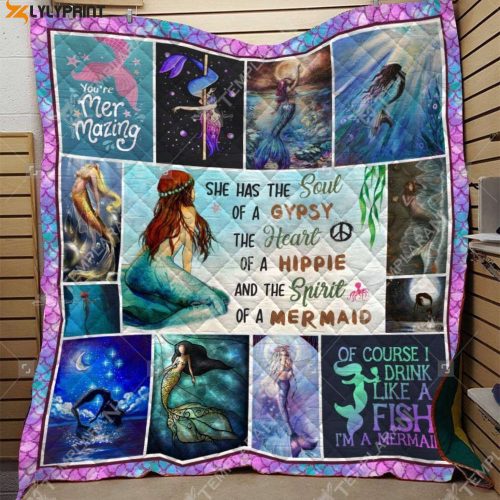 Mermaid 3D Customized Quilt