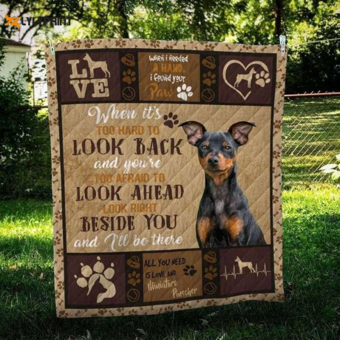 Miniature Pinscher 3D Customized Quilt