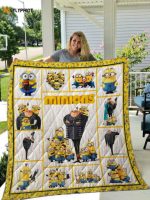 Minions Quilt Blanket For Fans Home Decor Gift