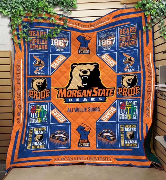 Morgan State Bears 2 Quilt Blanket For Fans Home Decor Gift