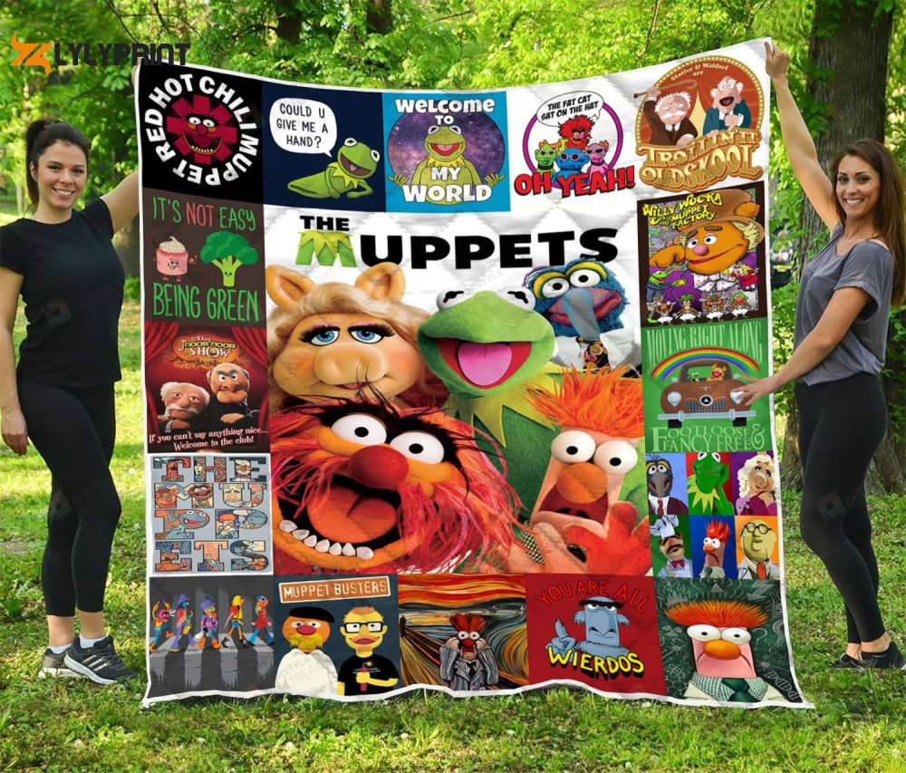 Muppet Quilt Blanket For Fans Home Decor Gift Muppet Quilt Blanket For Fans Home Decor Gift