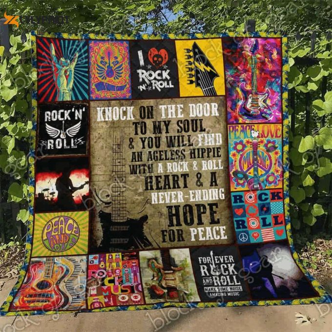 Music Rock And Roll With A Hippie Soul 3D Customized Quilt