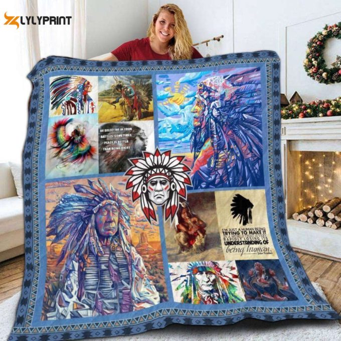Native Middle Logo 3D Customized Quilt