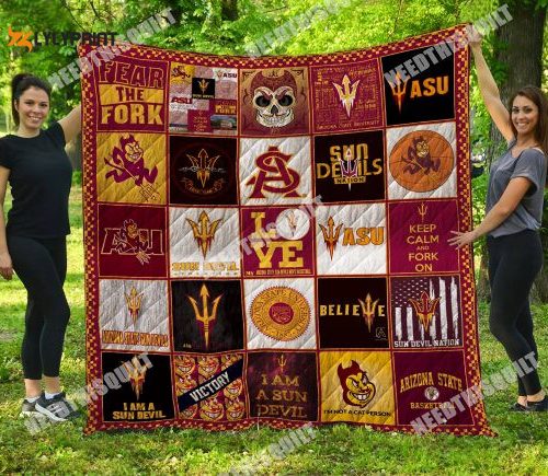 Ncaa Arizona State Sun Devils 3D Customized Personalized 3D Customized Quilt Blanket