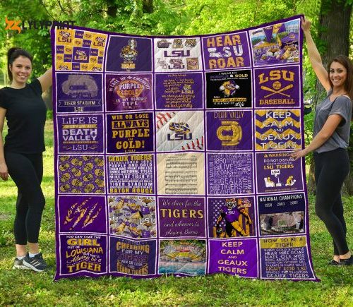 Ncaa Lsu Tigers 3D Customized Personalized 3D Customized Quilt Blanket