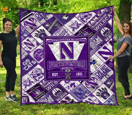 Ncaa Northwestern Wildcats 3D Customized Personalized 3D Customized Quilt Blanket For Fans Home Decor Gift