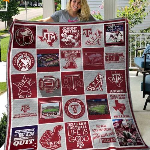 Ncaa Texas A&M Aggies 3D Customized Personalized 3D Customized Quilt Blanket