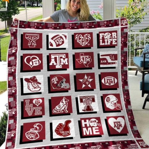 Ncaa Texas A&M Aggies 3D Customized Personalized 3D Customized Quilt Blanket