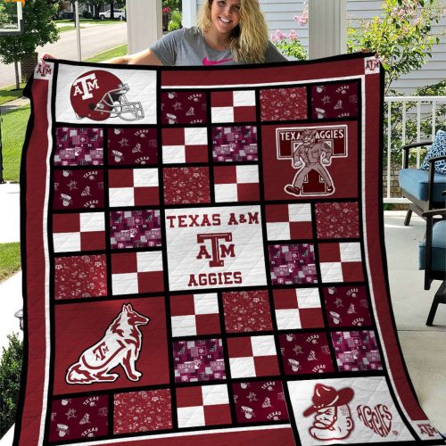 Ncaa Texas A&M Aggies 3D Customized Personalized 3D Customized Quilt Blanket