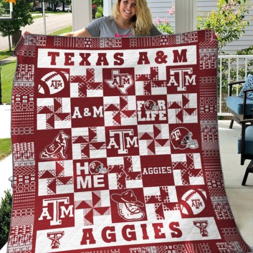 Ncaa Texas A&M Aggies 3D Customized Personalized 3D Customized Quilt Blanket