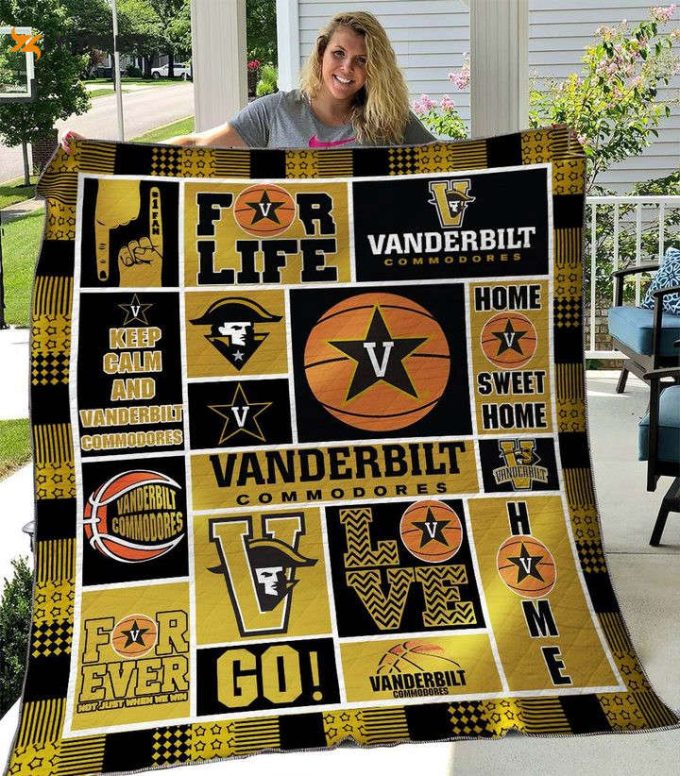 Ncaa Vanderbilt Commodores 3D Customized Personalized 3D Customized Quilt Blanket For Fans Home Decor Gift