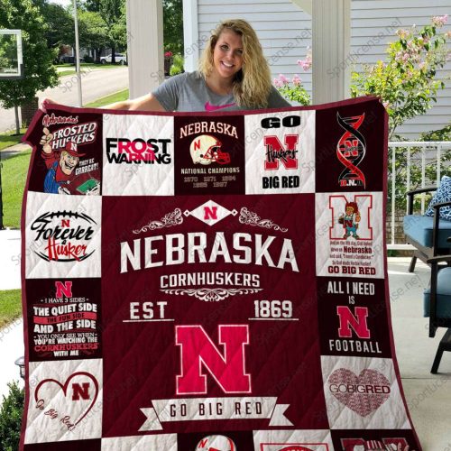 Nebraska Cornhuskers 3D Customized Quilt Blanket For Fans Home Decor Gift