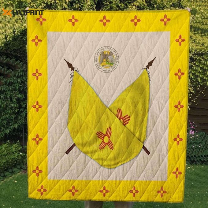 New Mexico Flag 3D Customized Quilt