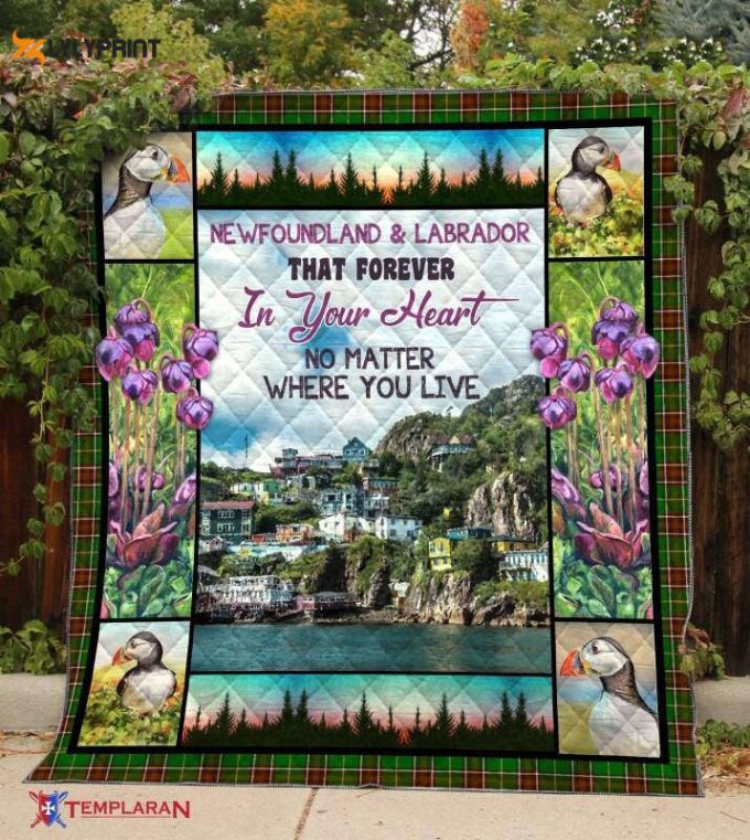 Newfoundland And Labrador 3D Customized Quilt