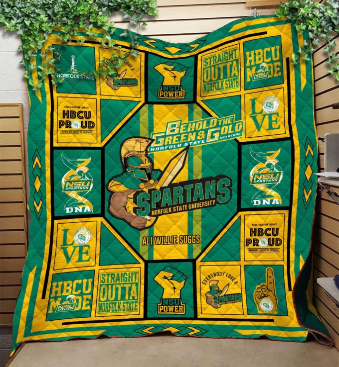 Norfolk State 4 Quilt Blanket For Fans Home Decor Gift