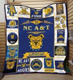 North Carolina A&T Aggies Quilt Blanket For Fans Home Decor Gift