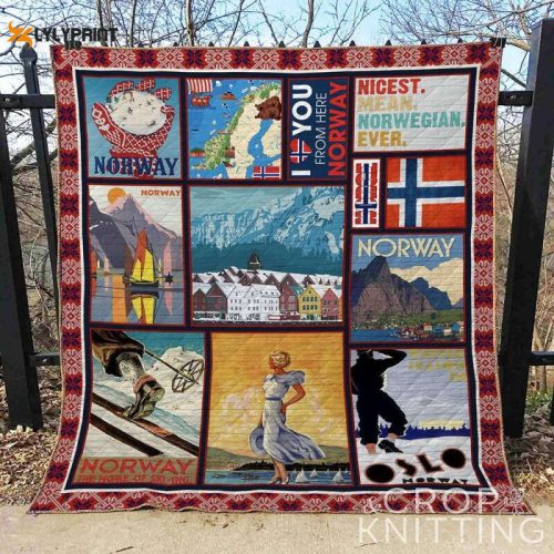 Norway 3D Customized Quilt Blanket For Fans Home Decor Gift