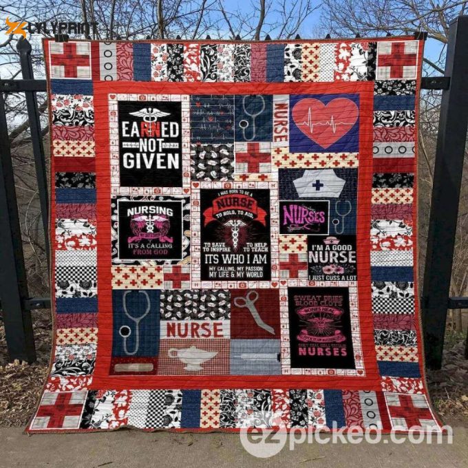 Nursing Is A Calling From God 3D Customized Quilt
