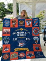 Oklahoma city thunder Quilt Blanket For Fans Home Decor Gift
